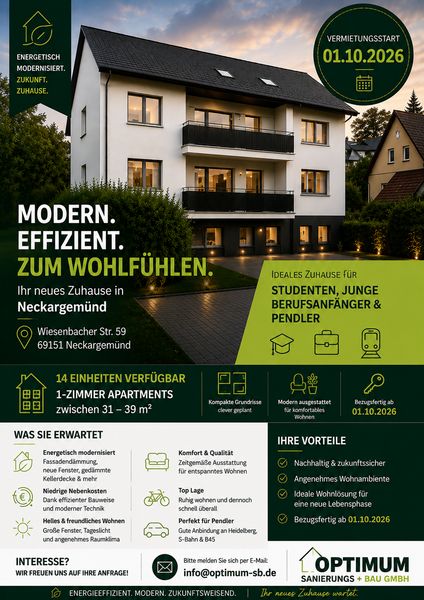 Erstbezug nach Kernsanierung 1 ZKB